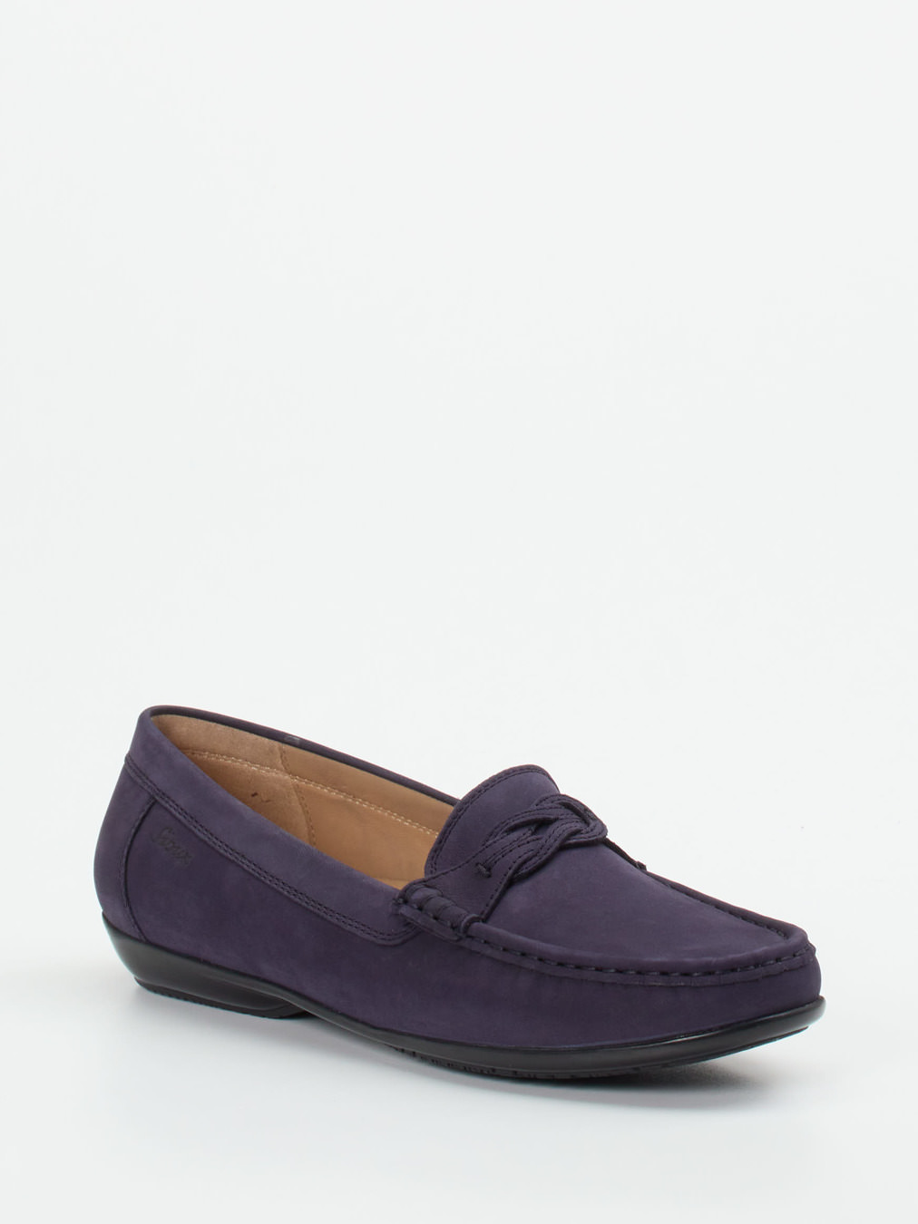 Sioux – Mokassin aus Kalbleder in Dunkelviolett