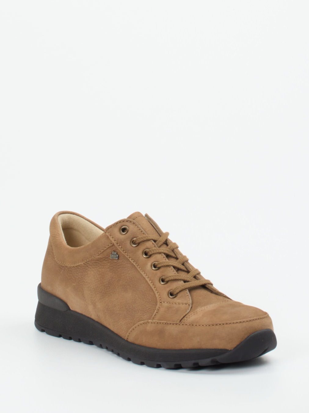 Finn Comfort – Komfort-Sneaker aus Nubukleder braun