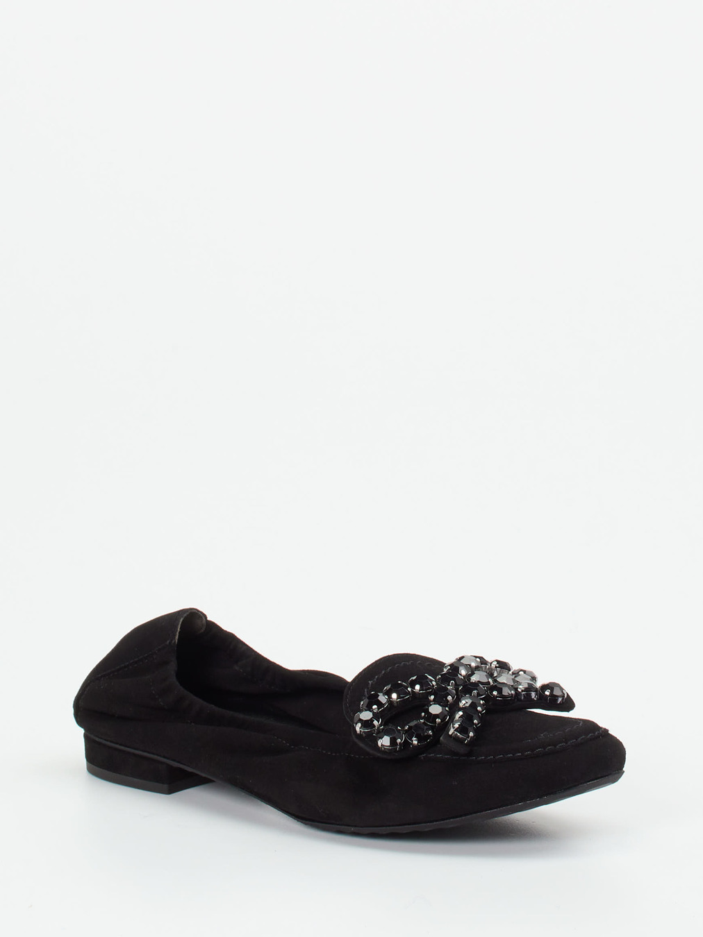 Kennel & Schmenger – Ballerina aus Veloursleder schwarz