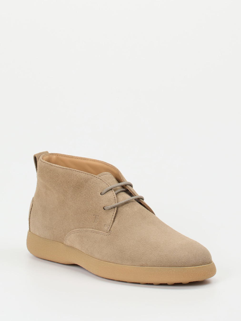 Tod's – Desert Boots aus Veloursleder sandbeige