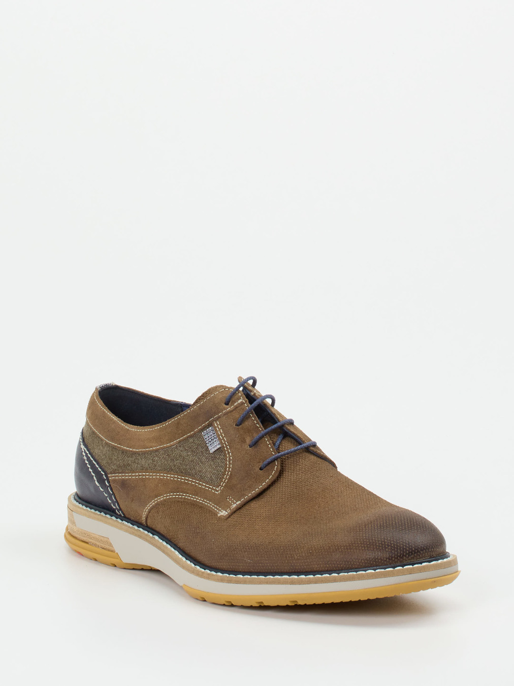 Lloyd – Derby aus geprägtem Leder mittelbraun