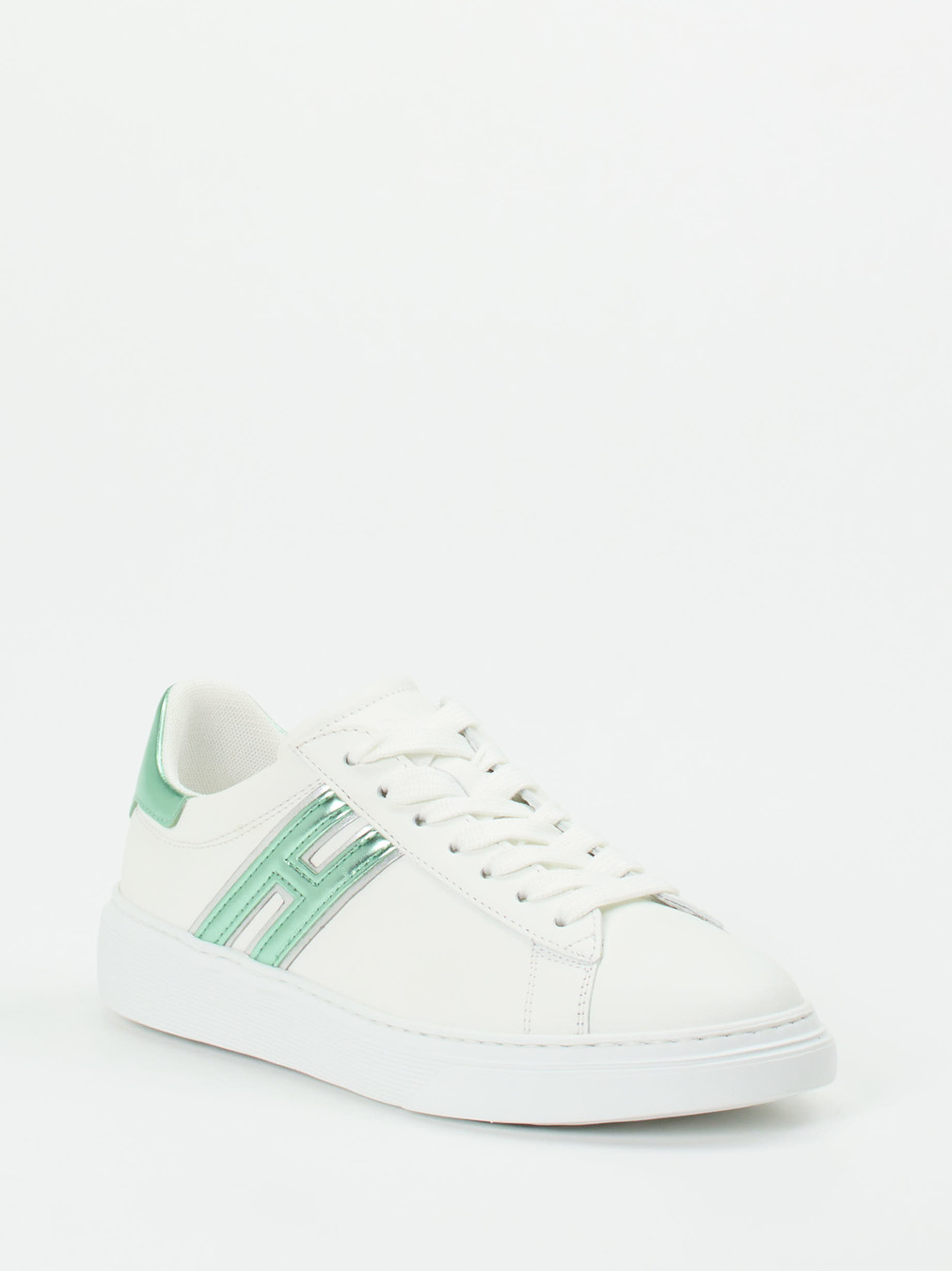 Hogan – Sneaker aus Kalbleder mit Metallic-Details