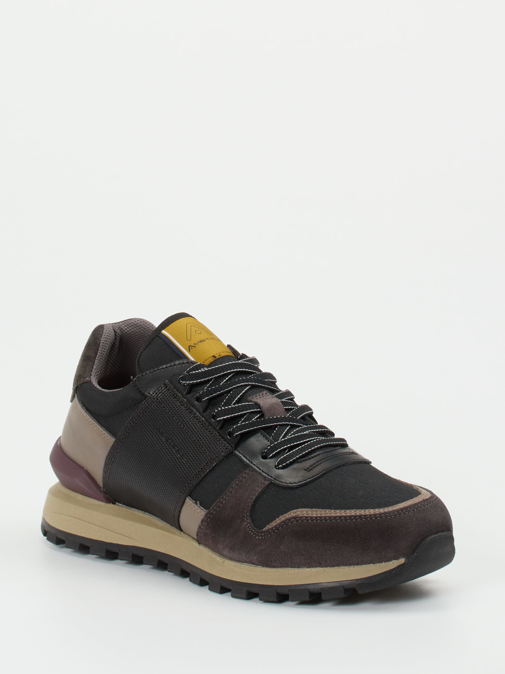 Ambitious – Retro-Sneaker aus Veloursleder Dunkelbraun