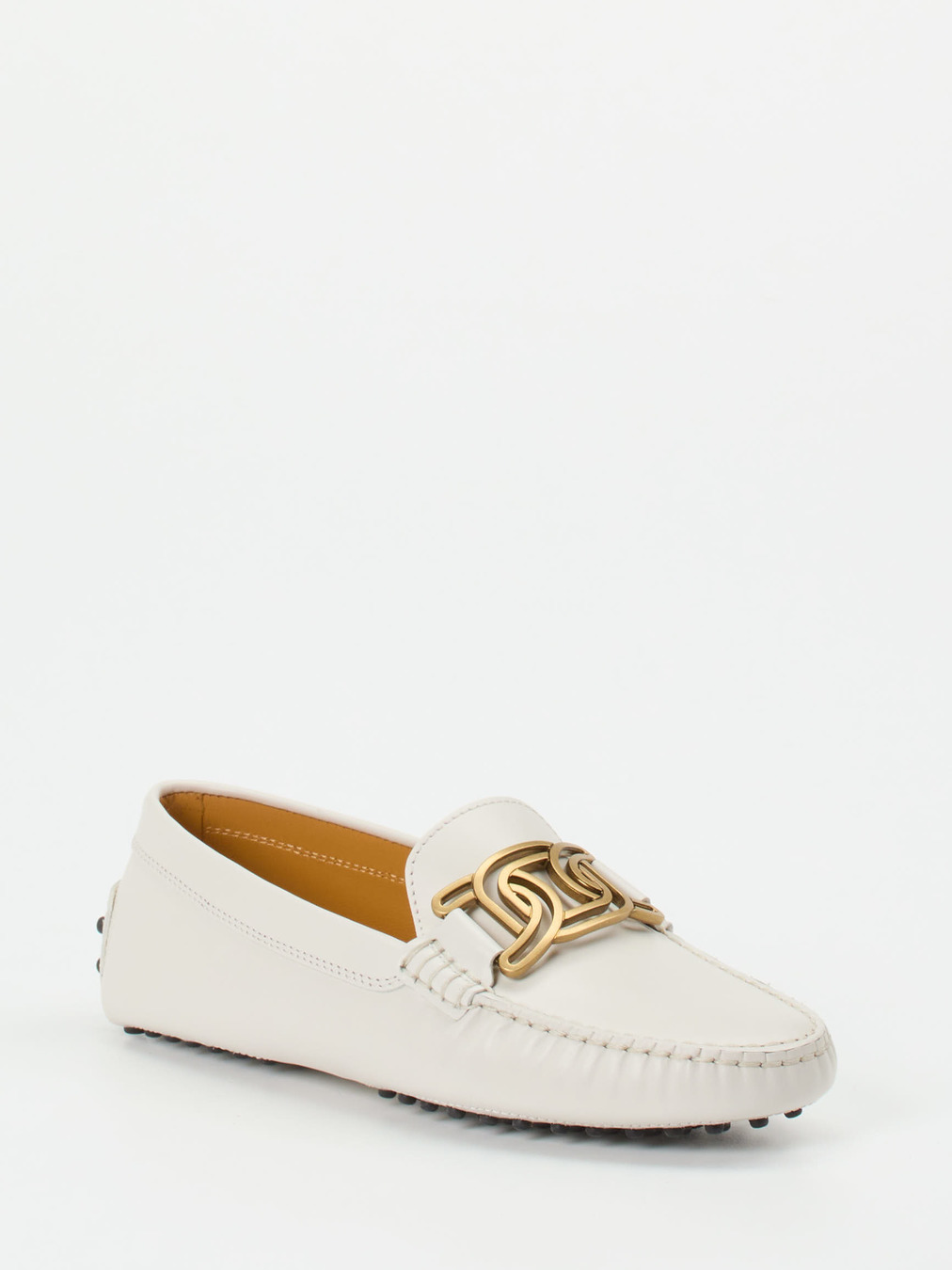 Tod's – Loafer aus Kalbleder mit Goldkette