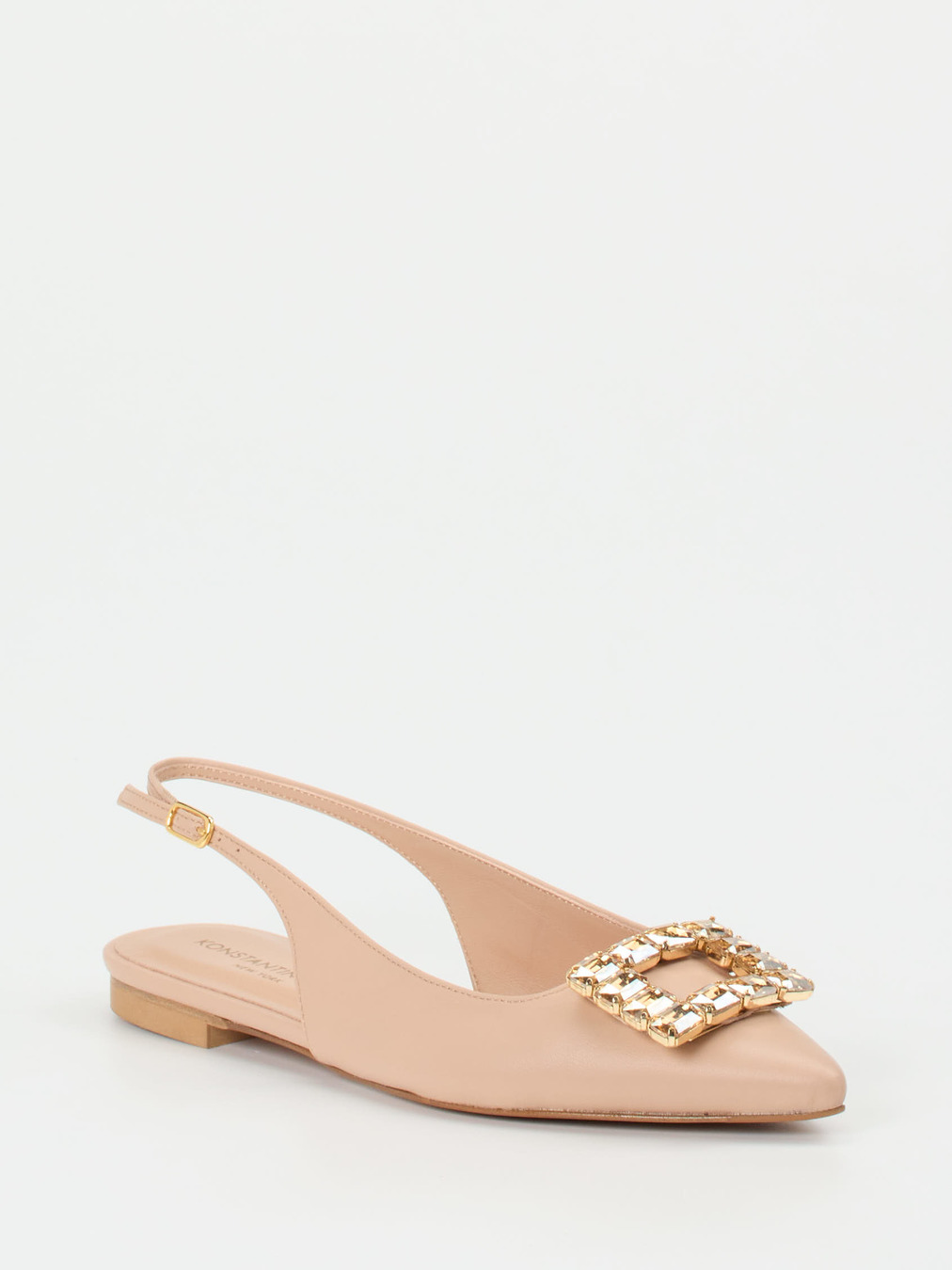 Konstantin Starke – Slingback-Ballerina aus Lammleder Nude