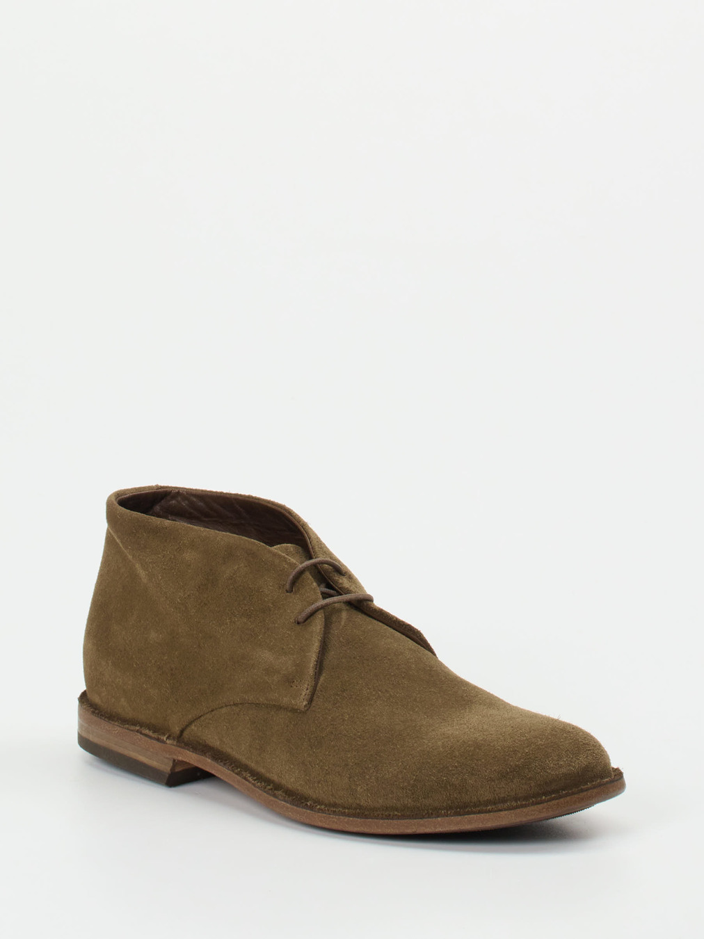 Pantanetti – Desert Boots aus Veloursleder olivbraun