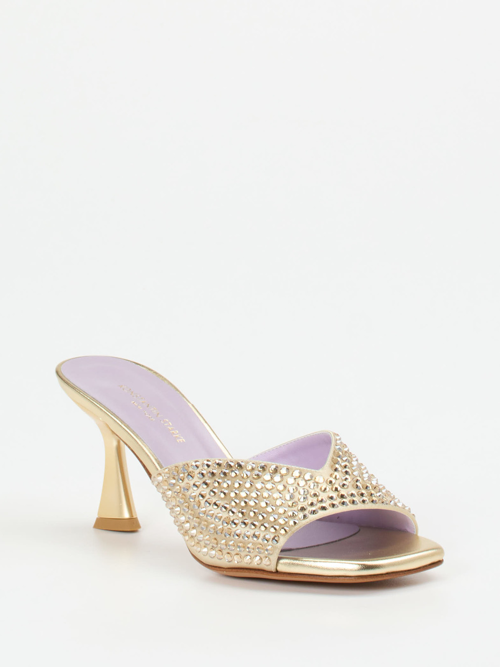 Konstantin Starke – Mules aus Metallicleder Gold