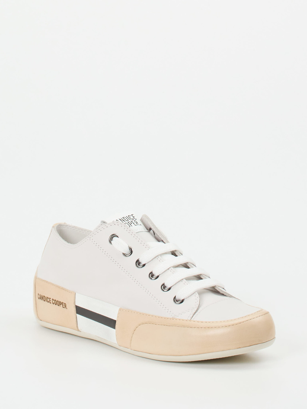 Candice Cooper – Sneaker aus Lammleder Offwhite