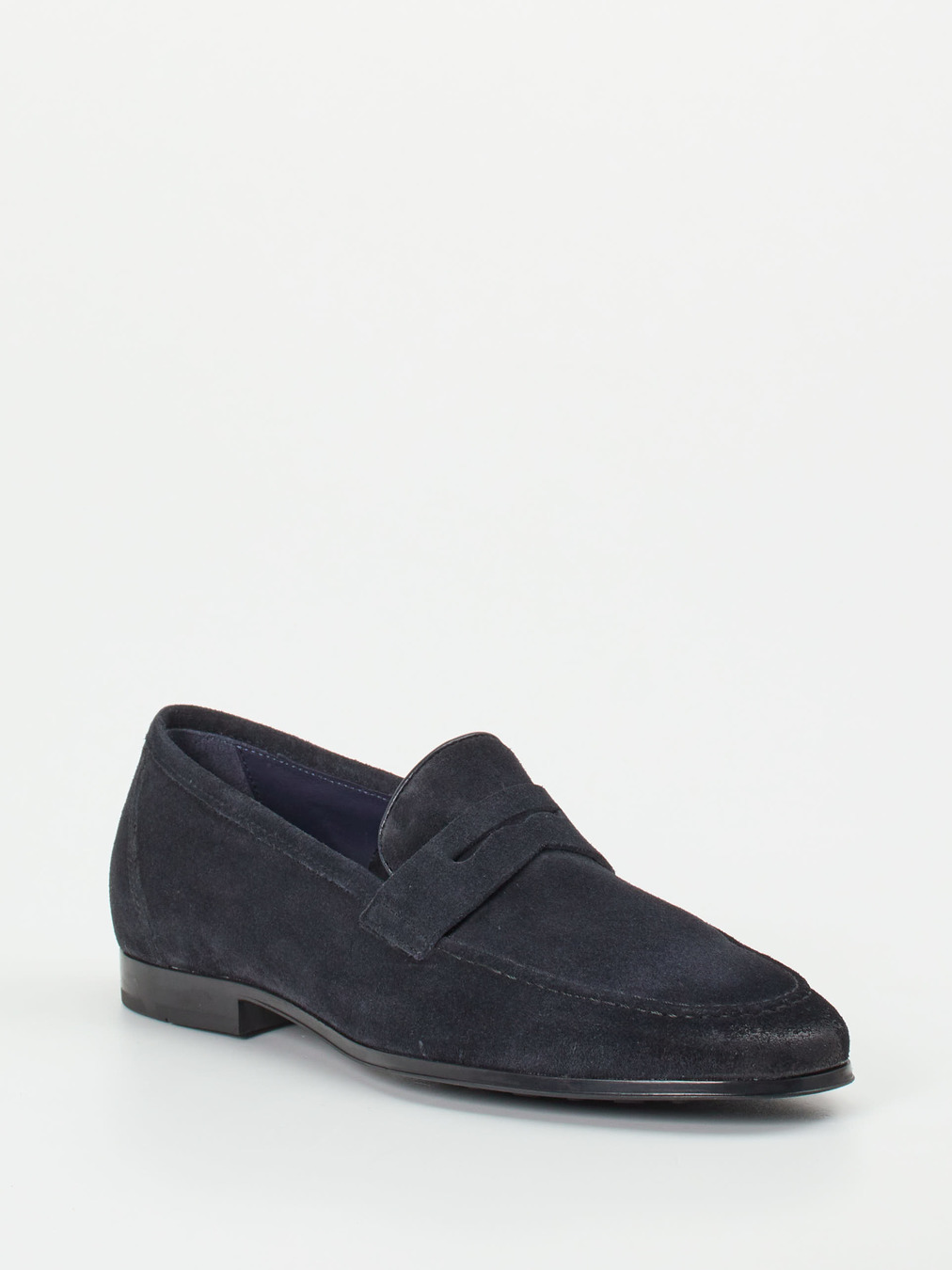 Ralph Harrison – Loafer aus Veloursleder Dunkelblau