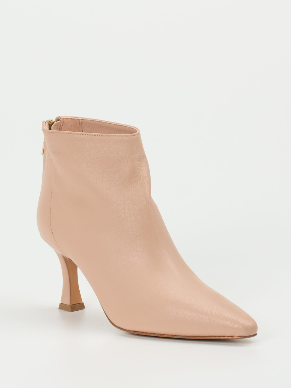 Konstantin Starke – Ankle Boots aus Lammleder Rosébeige