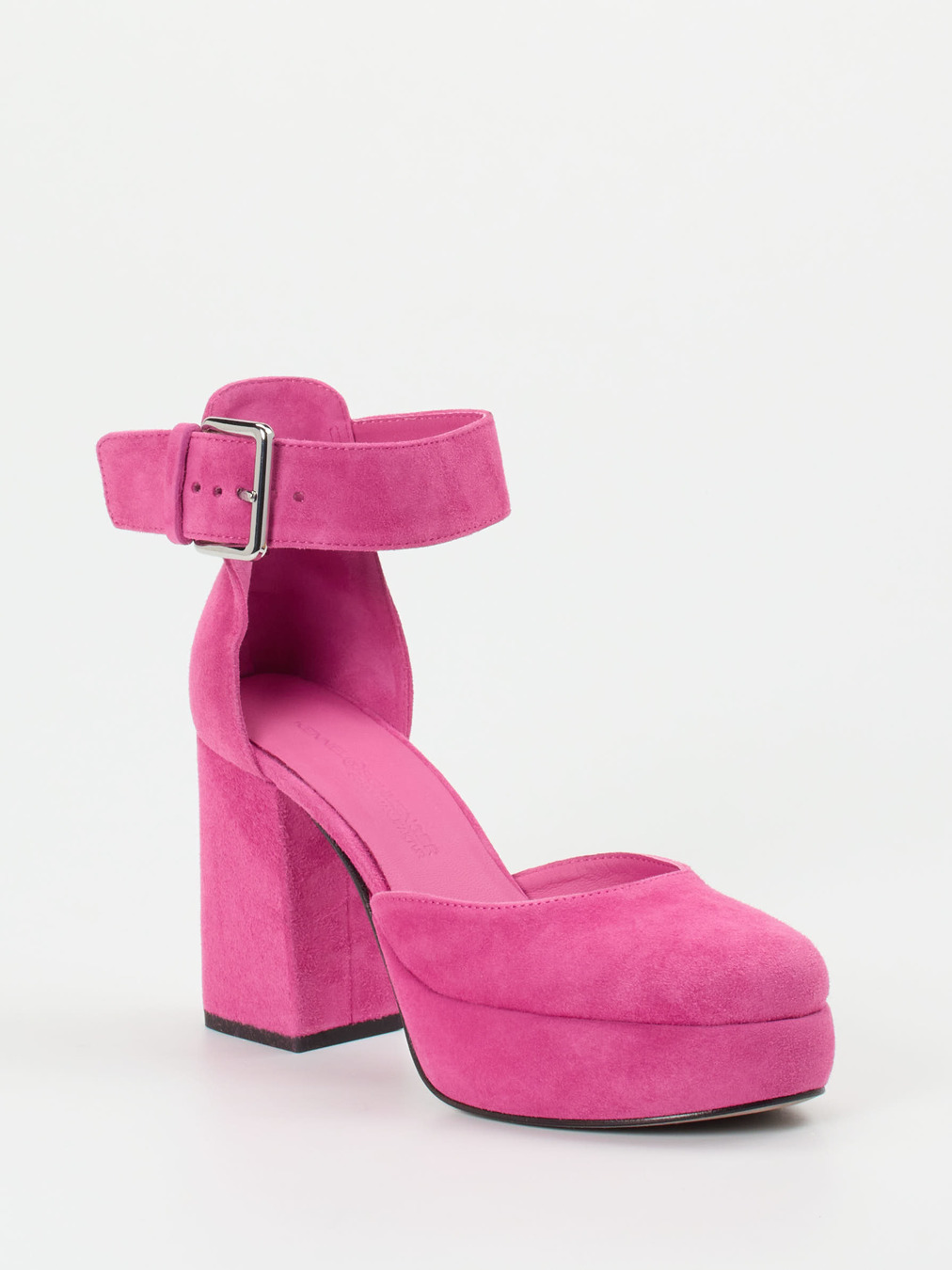Kennel & Schmenger – Plateau-Pumps aus Veloursleder Pink