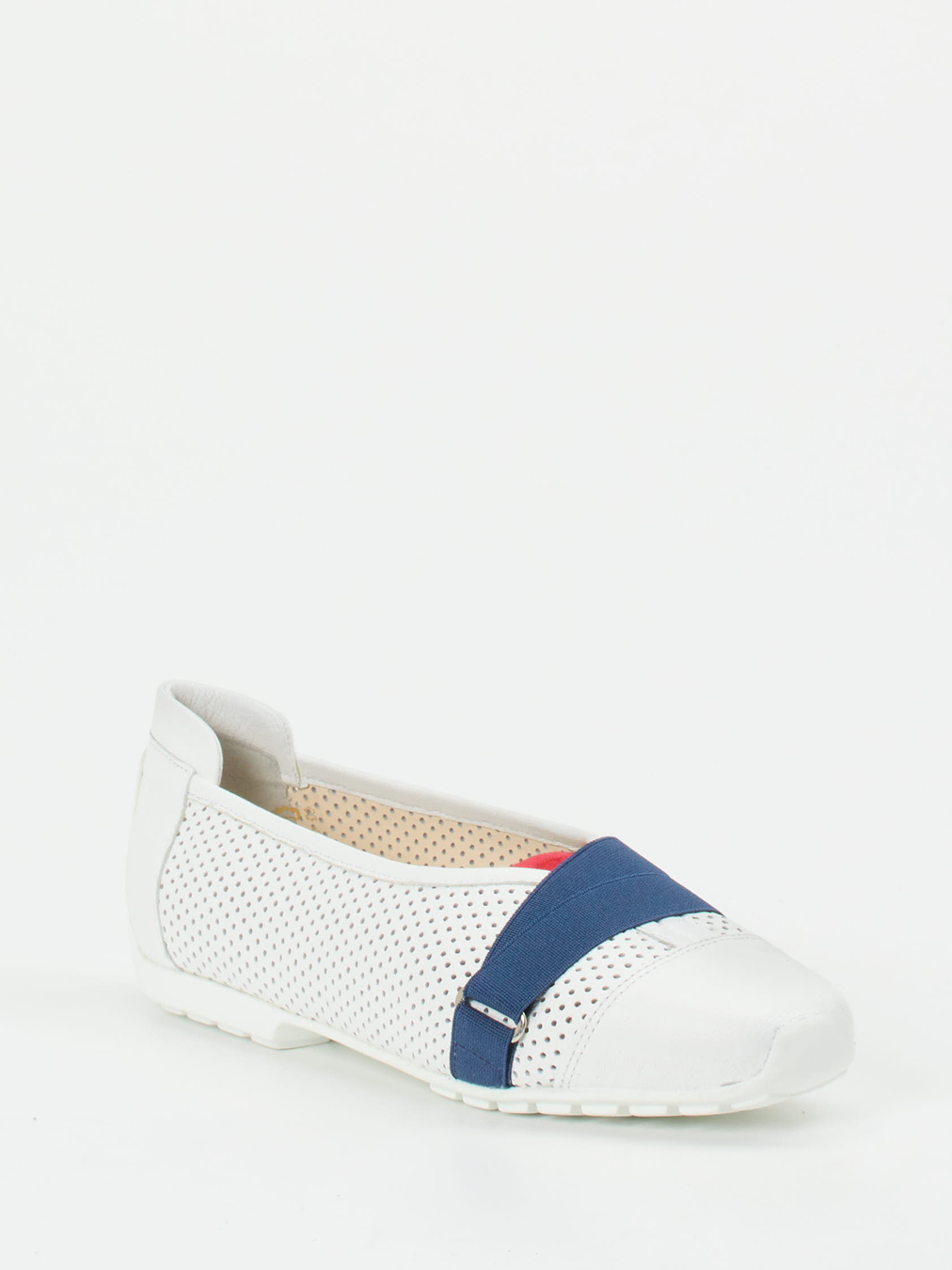 Mania – Komfort-Slipper aus Kalbleder in Weiß