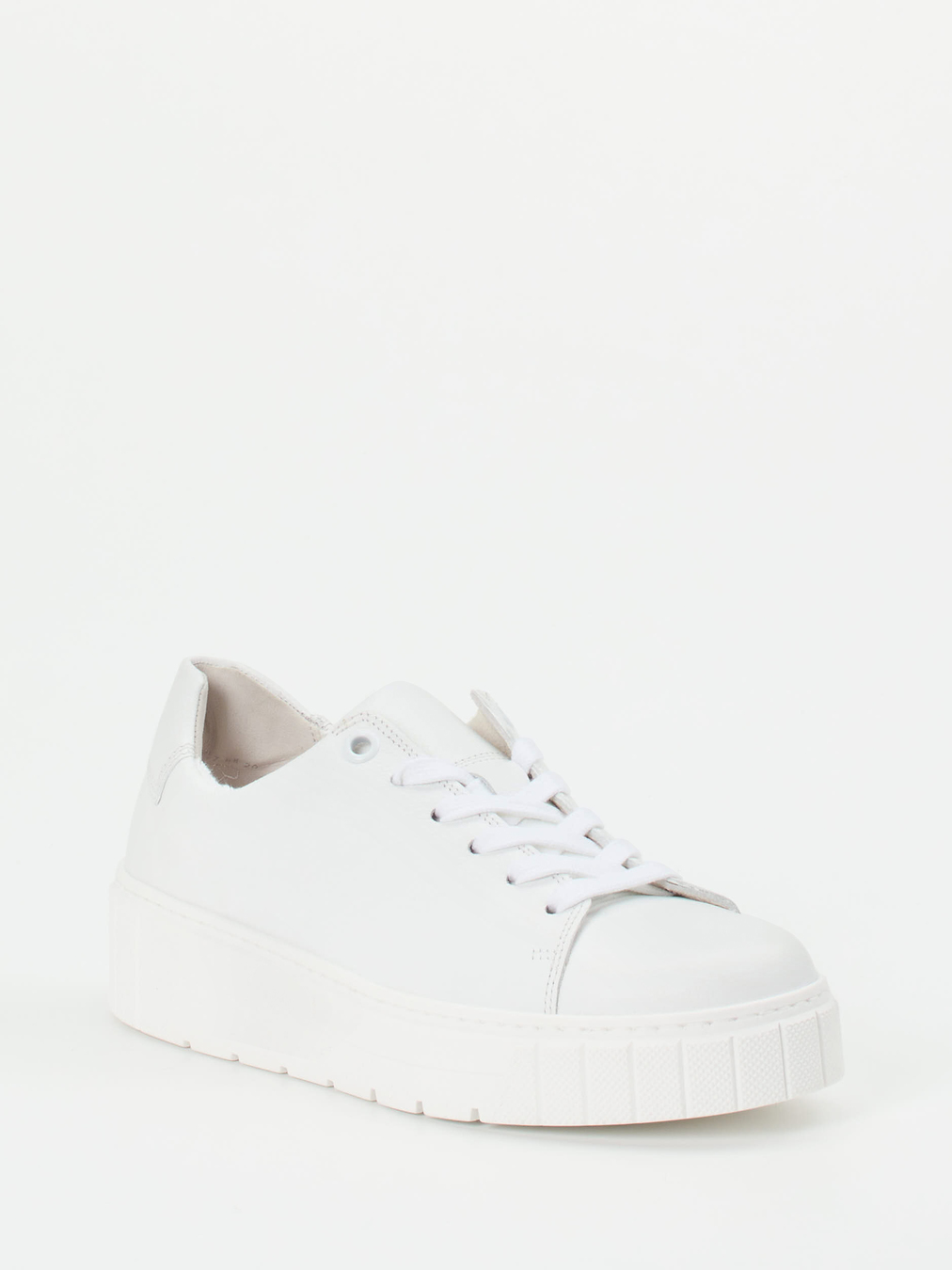 Gabor Comfort – Plateau-Sneaker aus Kalbleder weiß