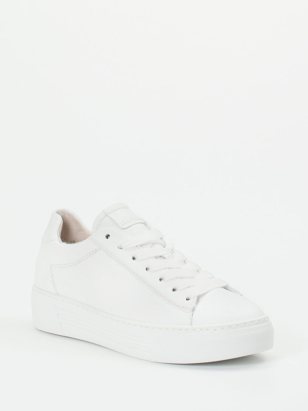 Gabor Comfort – Sneaker aus Kalbleder in Weiß