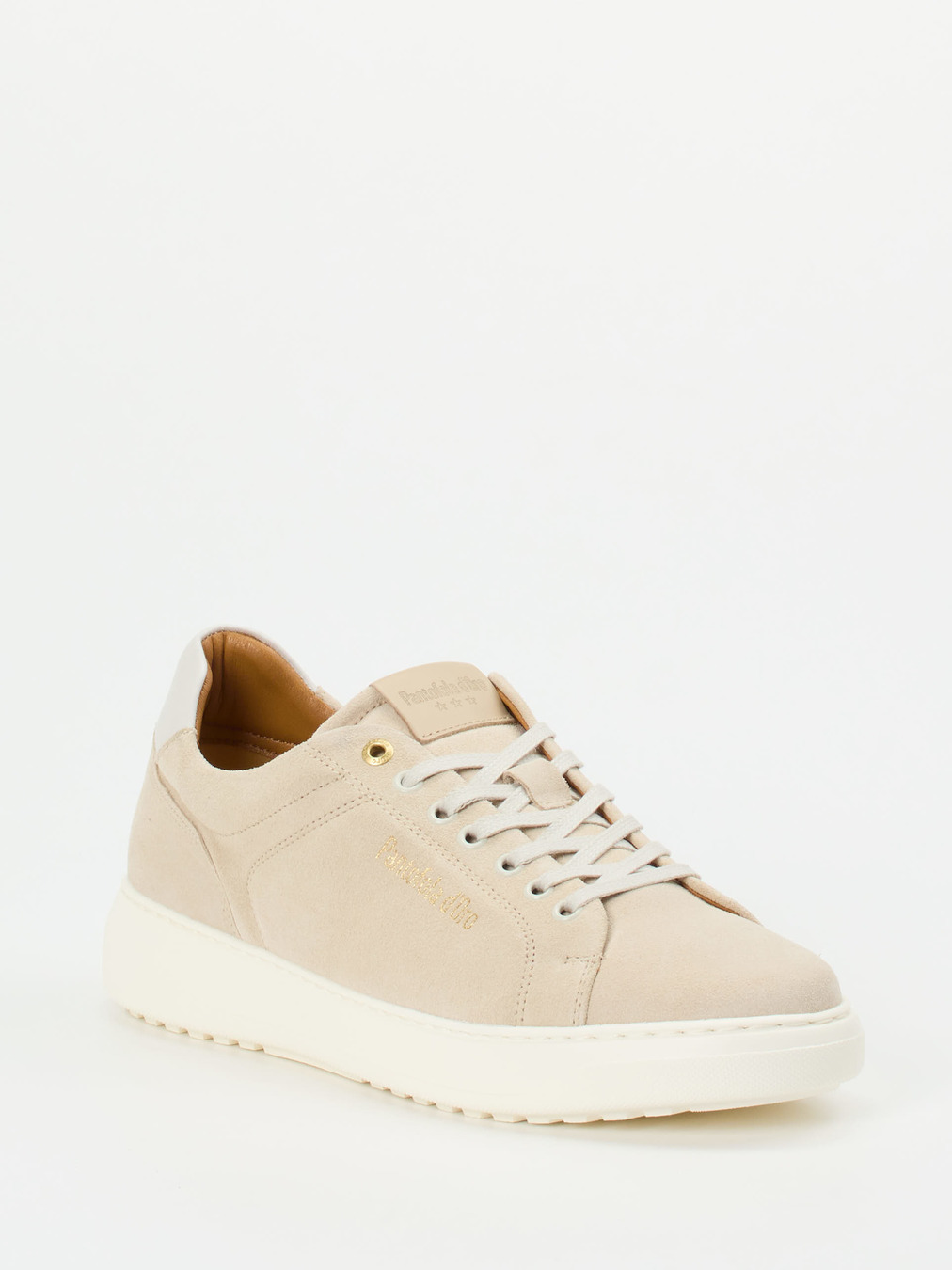 Pantofola d’Oro – Sneaker aus Veloursleder beige