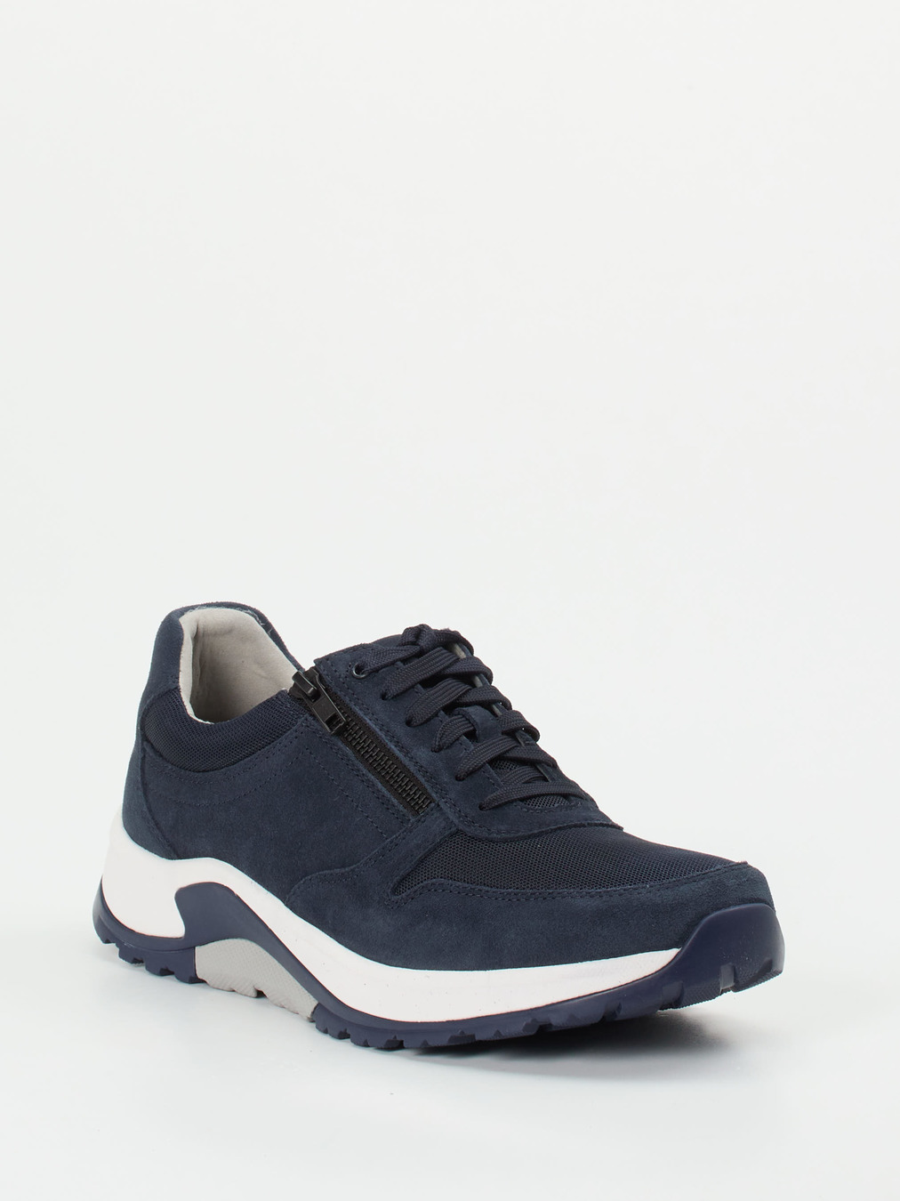 rollingsoft – Komfort-Sneaker aus Veloursleder Dunkelblau