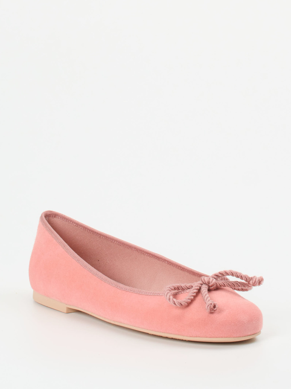 Pretty Ballerinas – Ballerinas aus Veloursleder Rosa