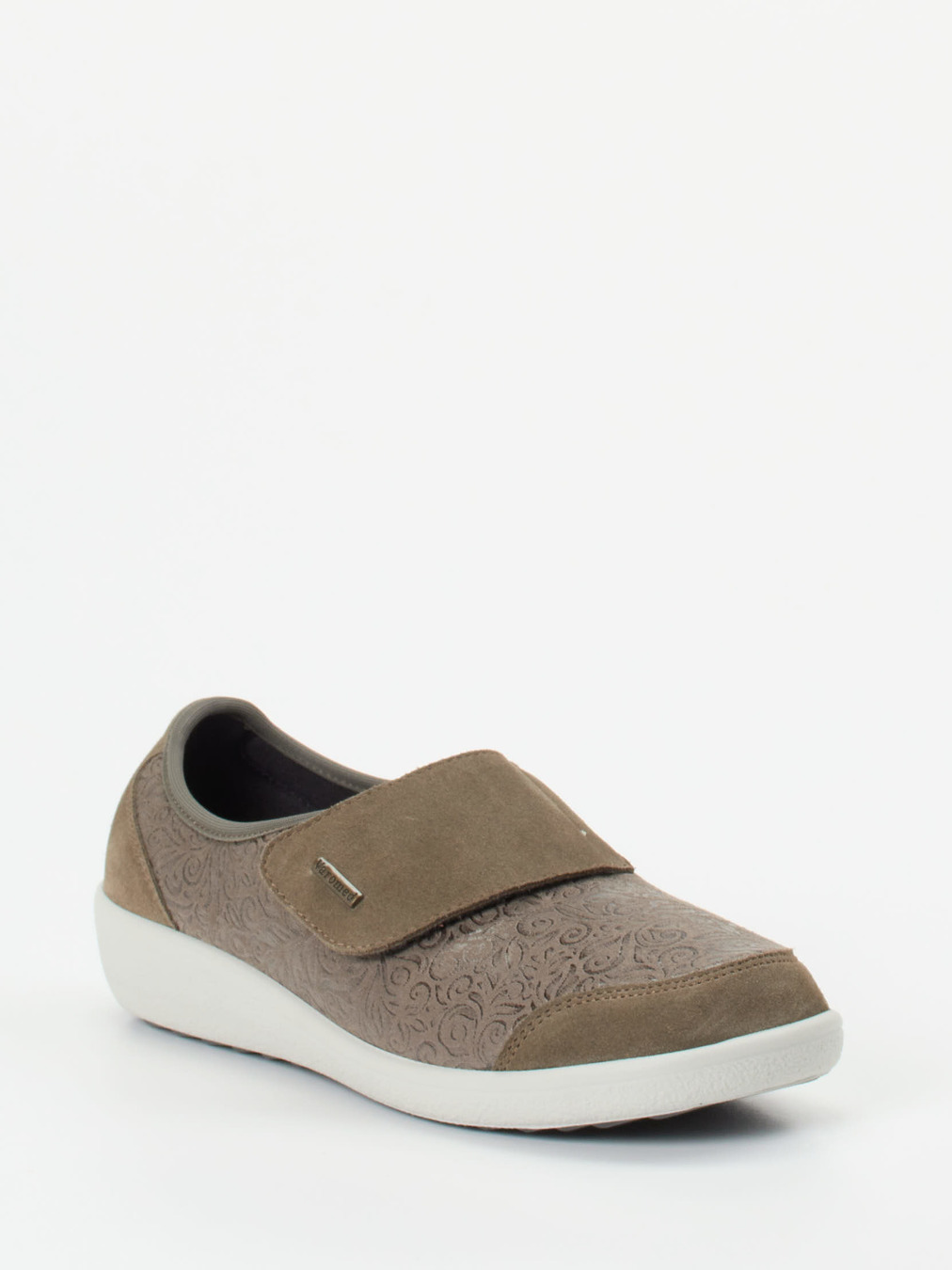 Varomed – Klettslipper aus Veloursleder in Taupe
