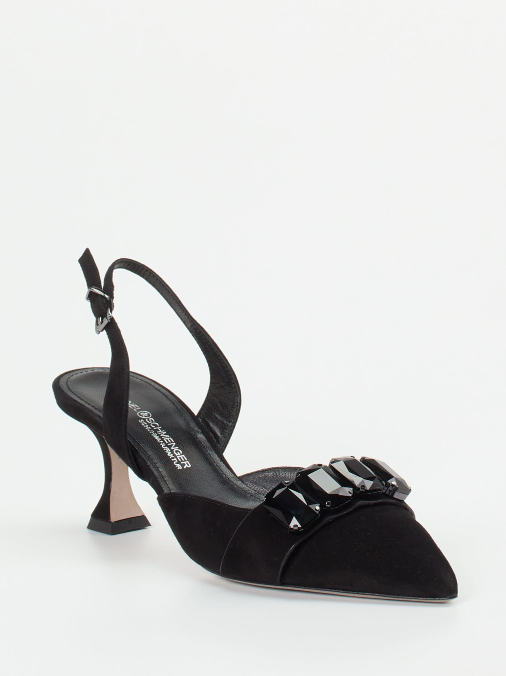 Kennel & Schmenger – Slingpumps aus Veloursleder schwarz