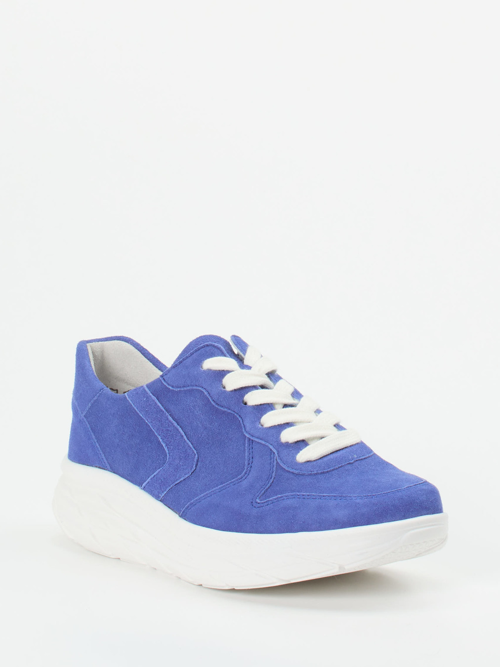 Semler – Chunky Sneaker aus Veloursleder Blau