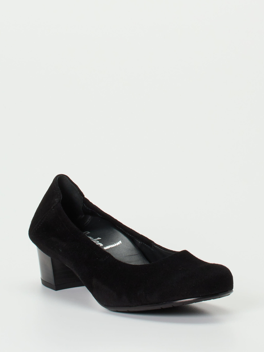 Semler – Komfort-Pumps aus Veloursleder schwarz