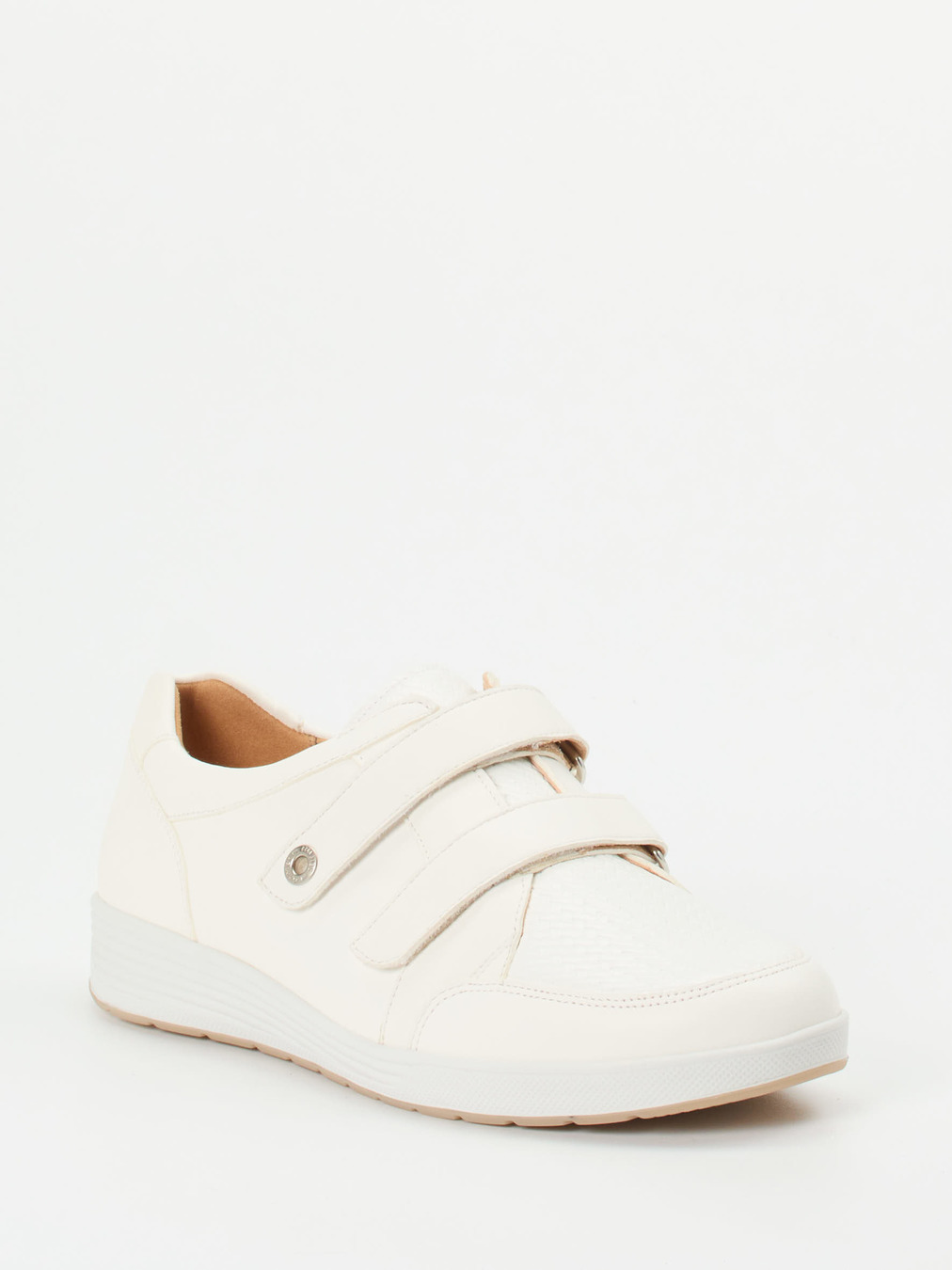 Ganter – Slipper aus Stretchleder cremeweiß