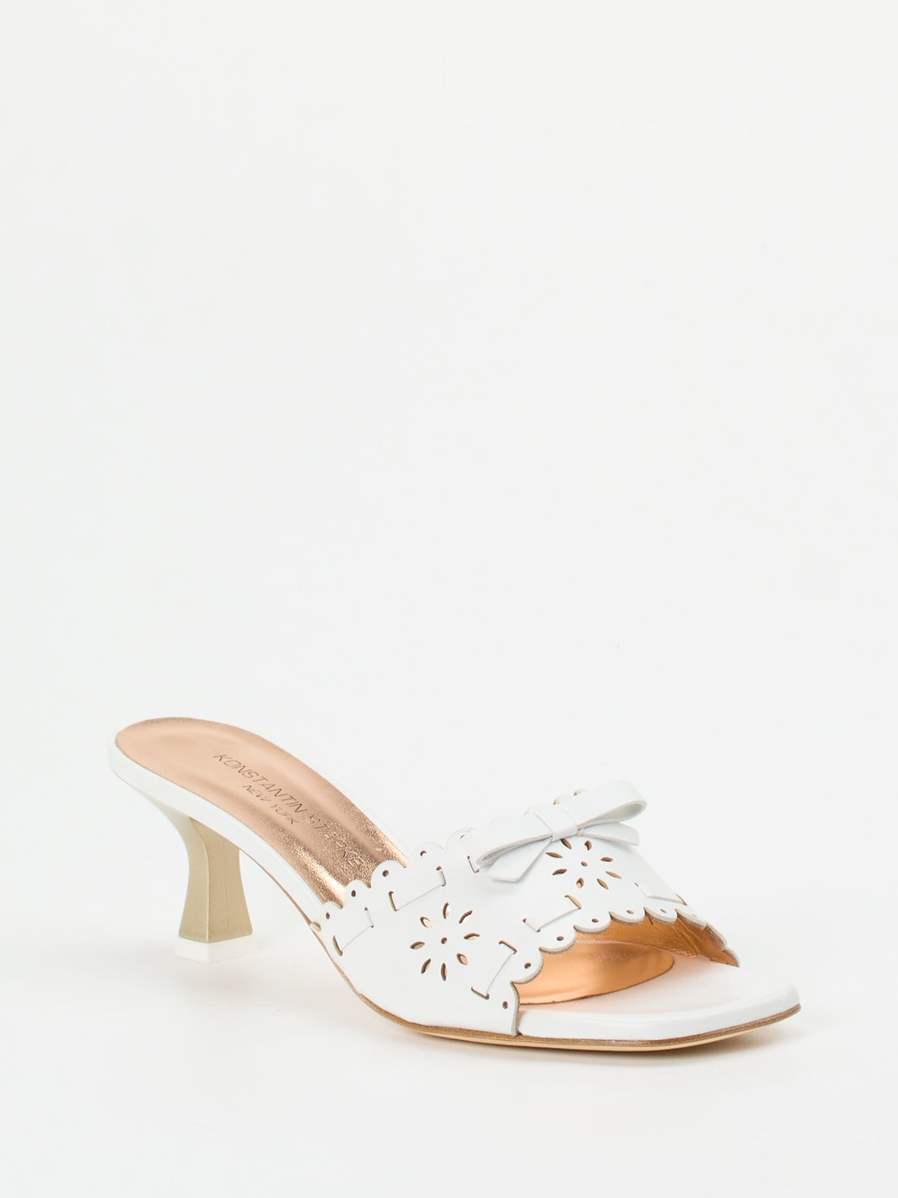 Konstantin Starke – Mules aus Kalbleder Weiß