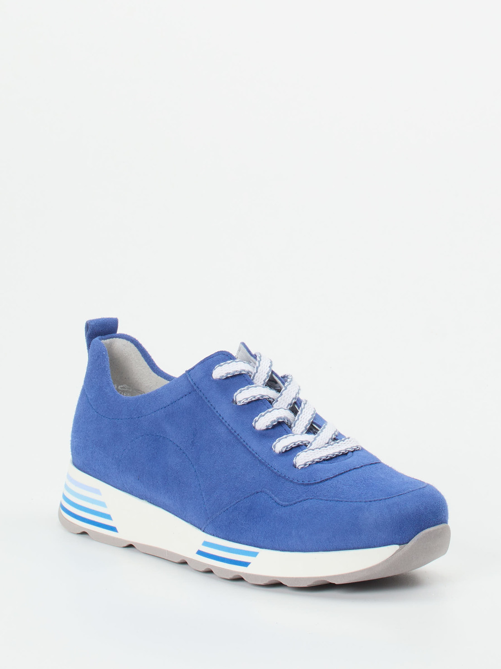 Semler – Komfort-Sneaker aus Veloursleder blau