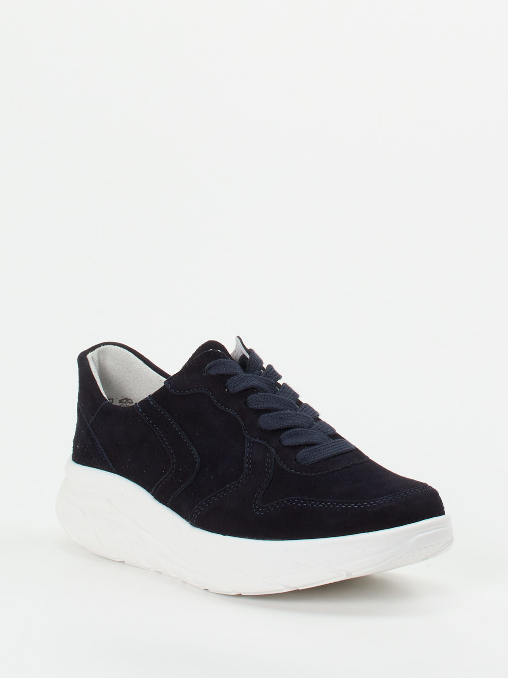 Semler – Komfort-Sneaker aus Veloursleder Dunkelblau