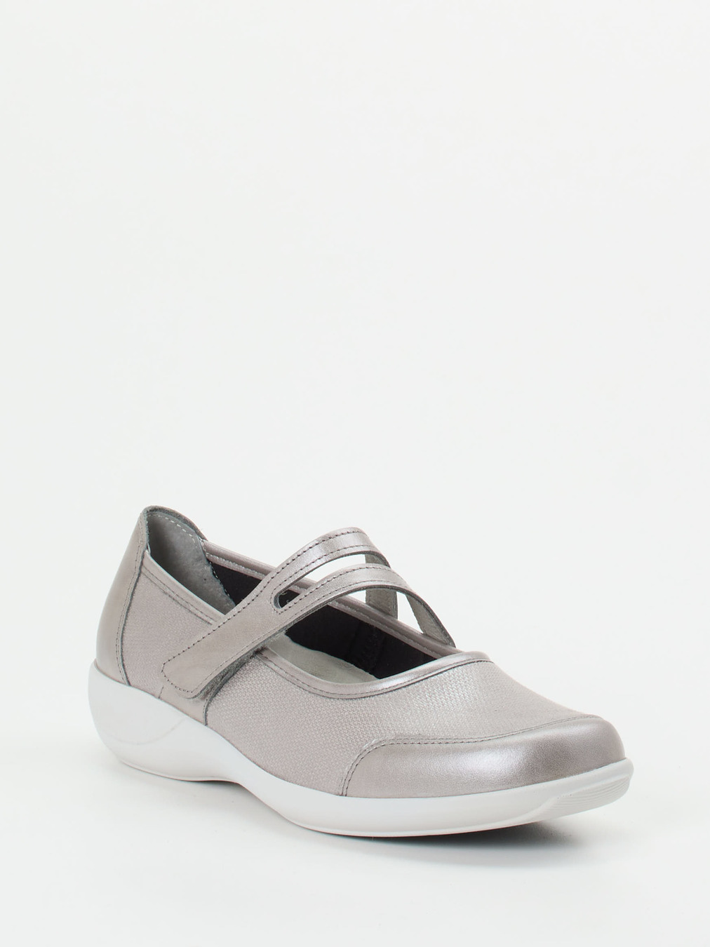 Stuppy – Mary Jane aus Stretch mit Metallic-Finish