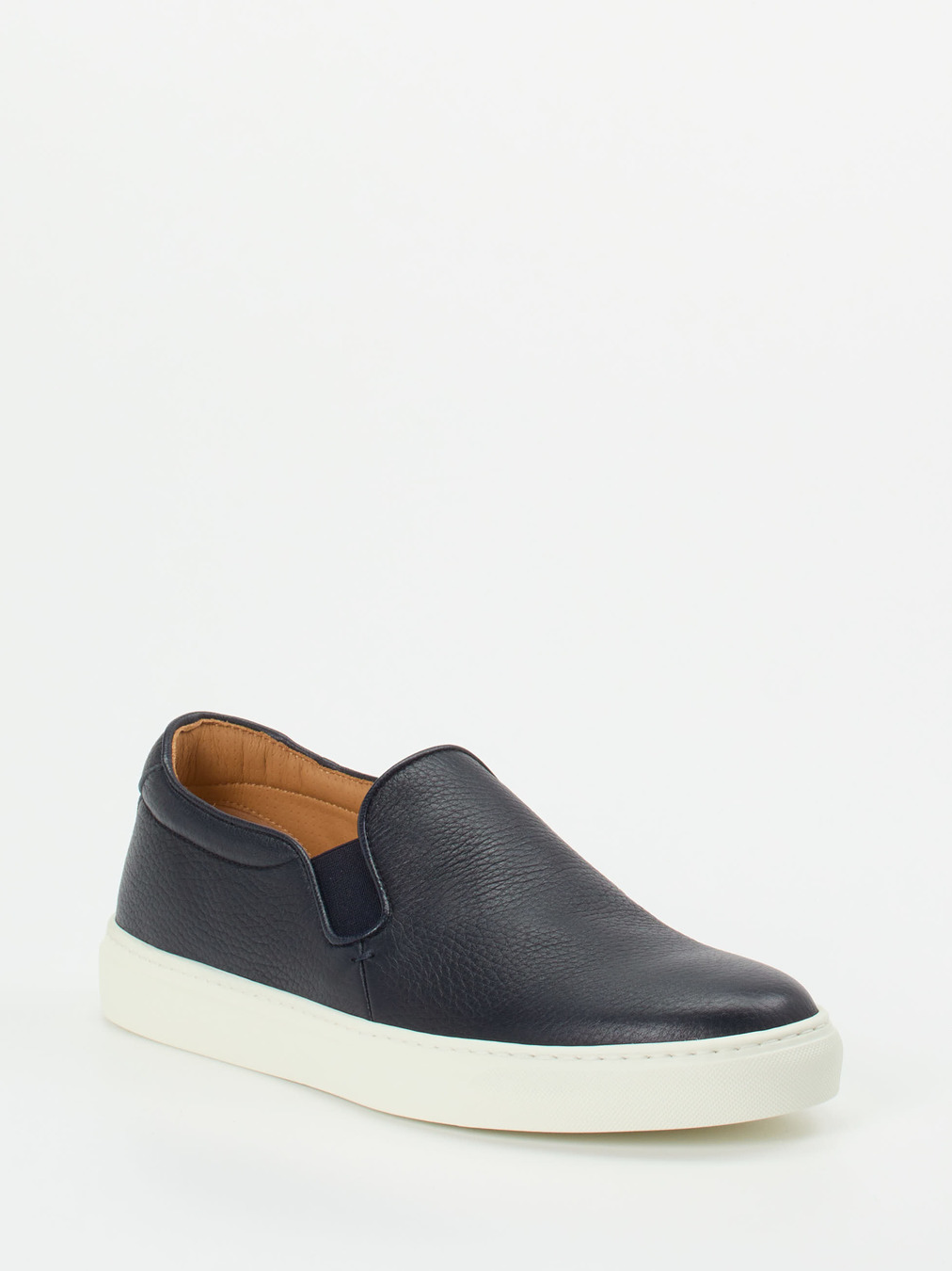 Henderson – Slip-On Sneaker aus Hirschleder Dunkelblau