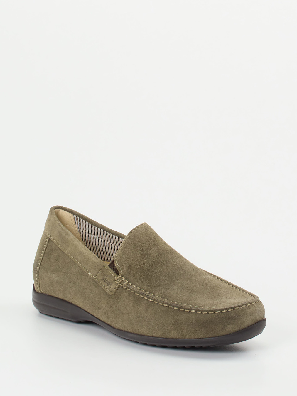 Sioux – Herren-Loafer aus Veloursleder olivgrün