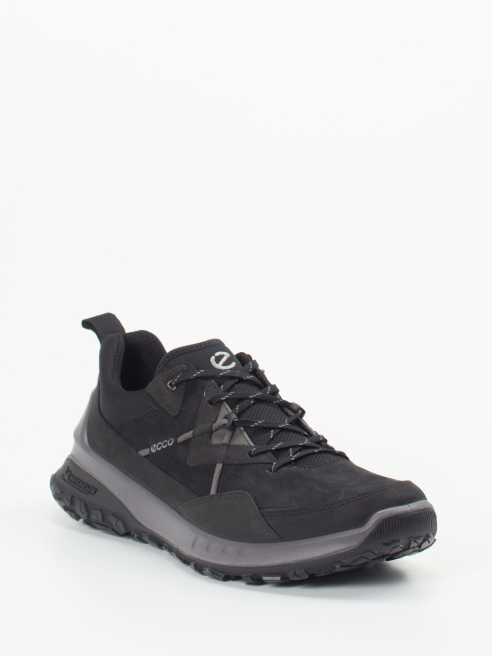 Ecco – Outdoor-Sneaker aus Nubukleder Schwarz