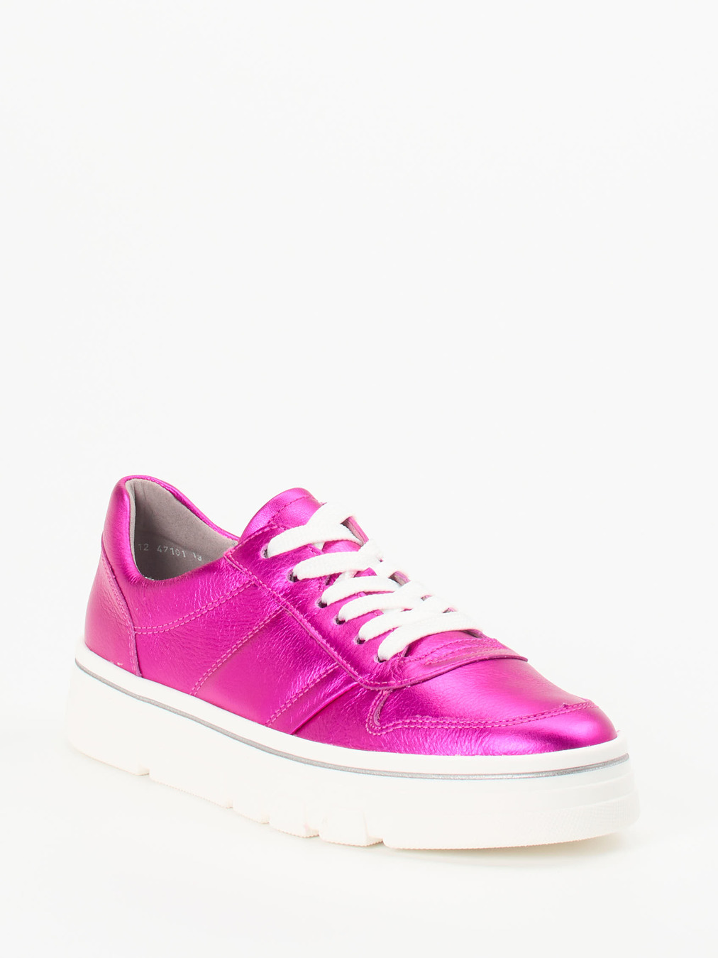 Ara – Sneaker aus Metallicleder in Pink