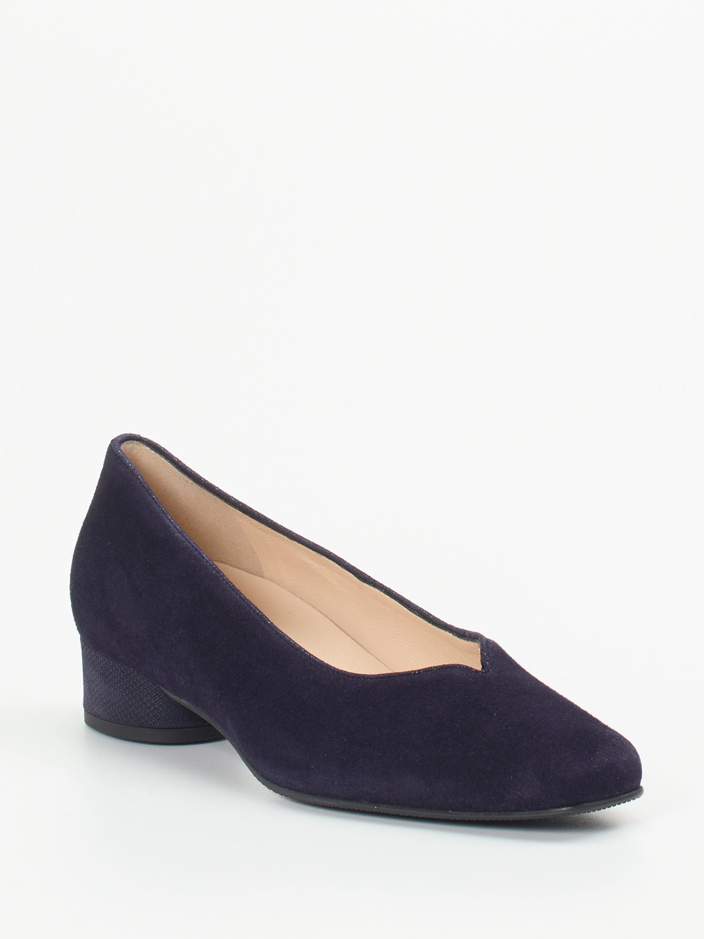 Hassia – Pumps aus Veloursleder Dunkelviolett