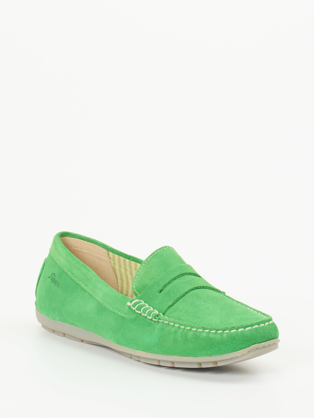 Sioux – Loafer aus Veloursleder in Apfelgrün