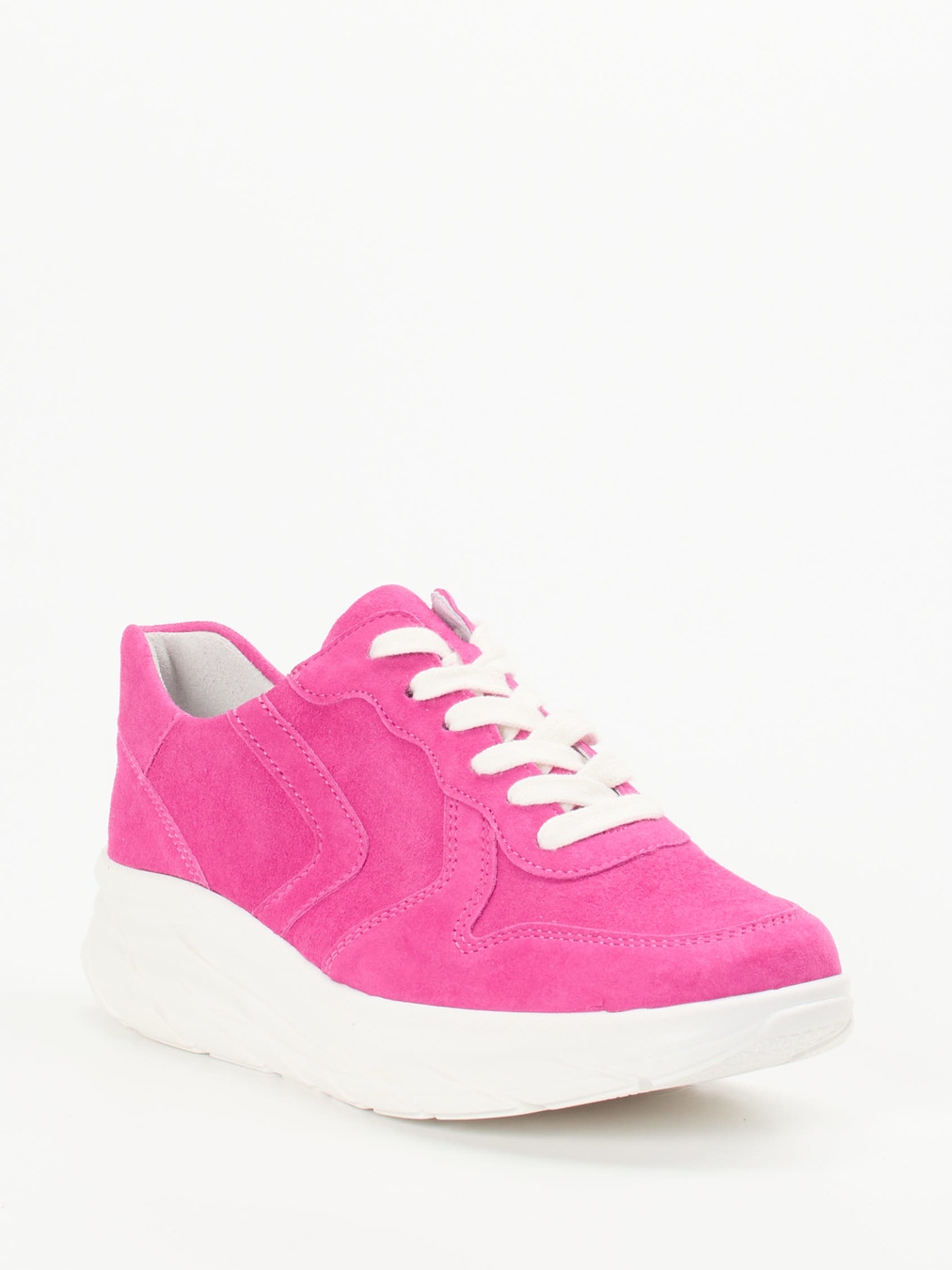 Semler – Chunky Sneaker aus Veloursleder Pink
