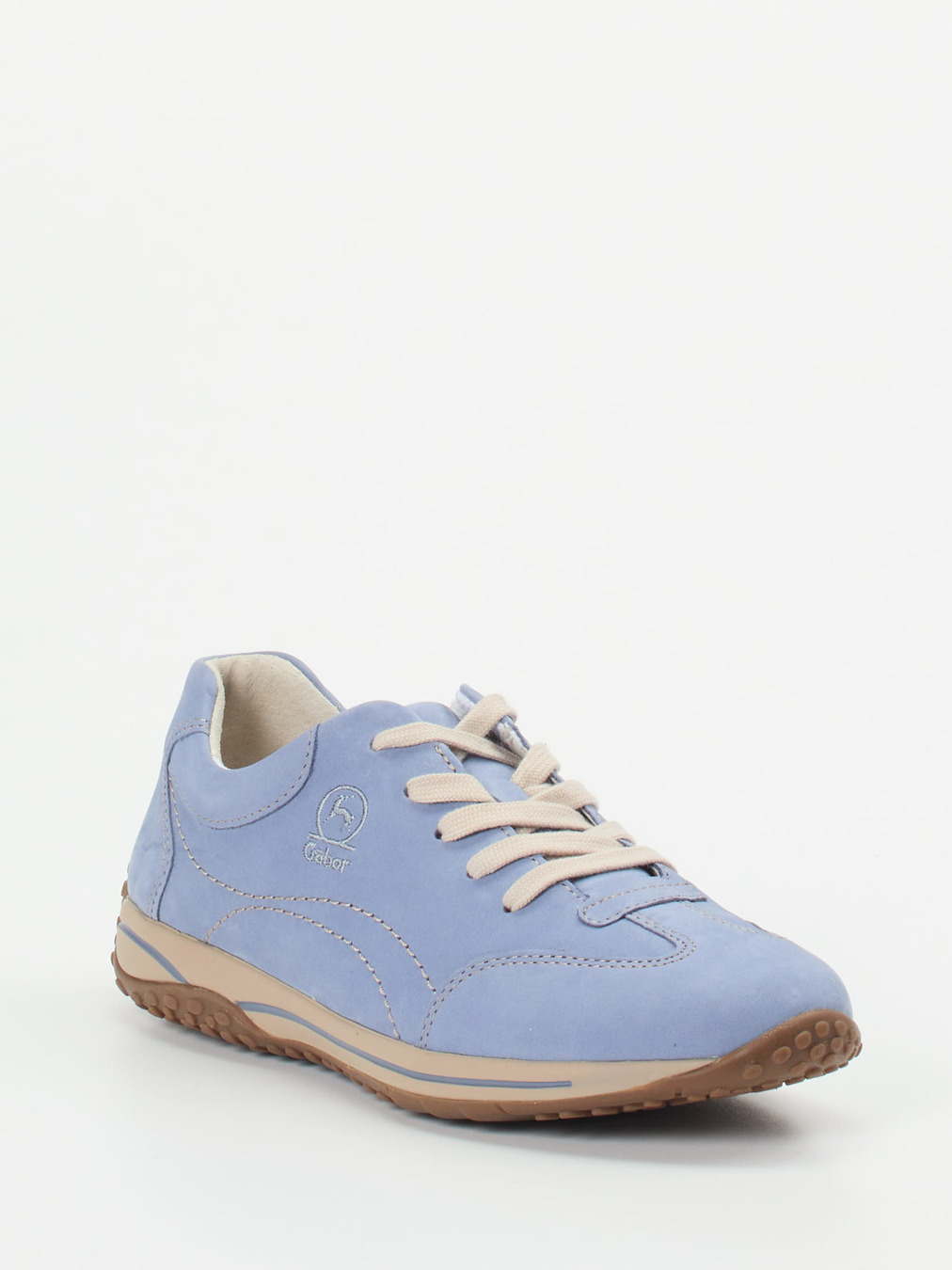 Gabor Comfort – Sneaker aus Nubukleder hellblau