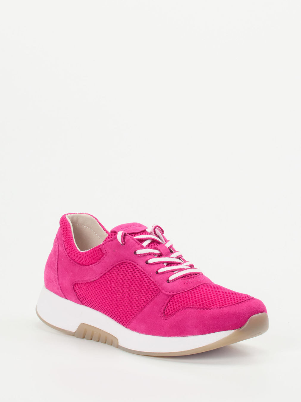 Gabor Comfort – Sneaker aus Veloursleder pink