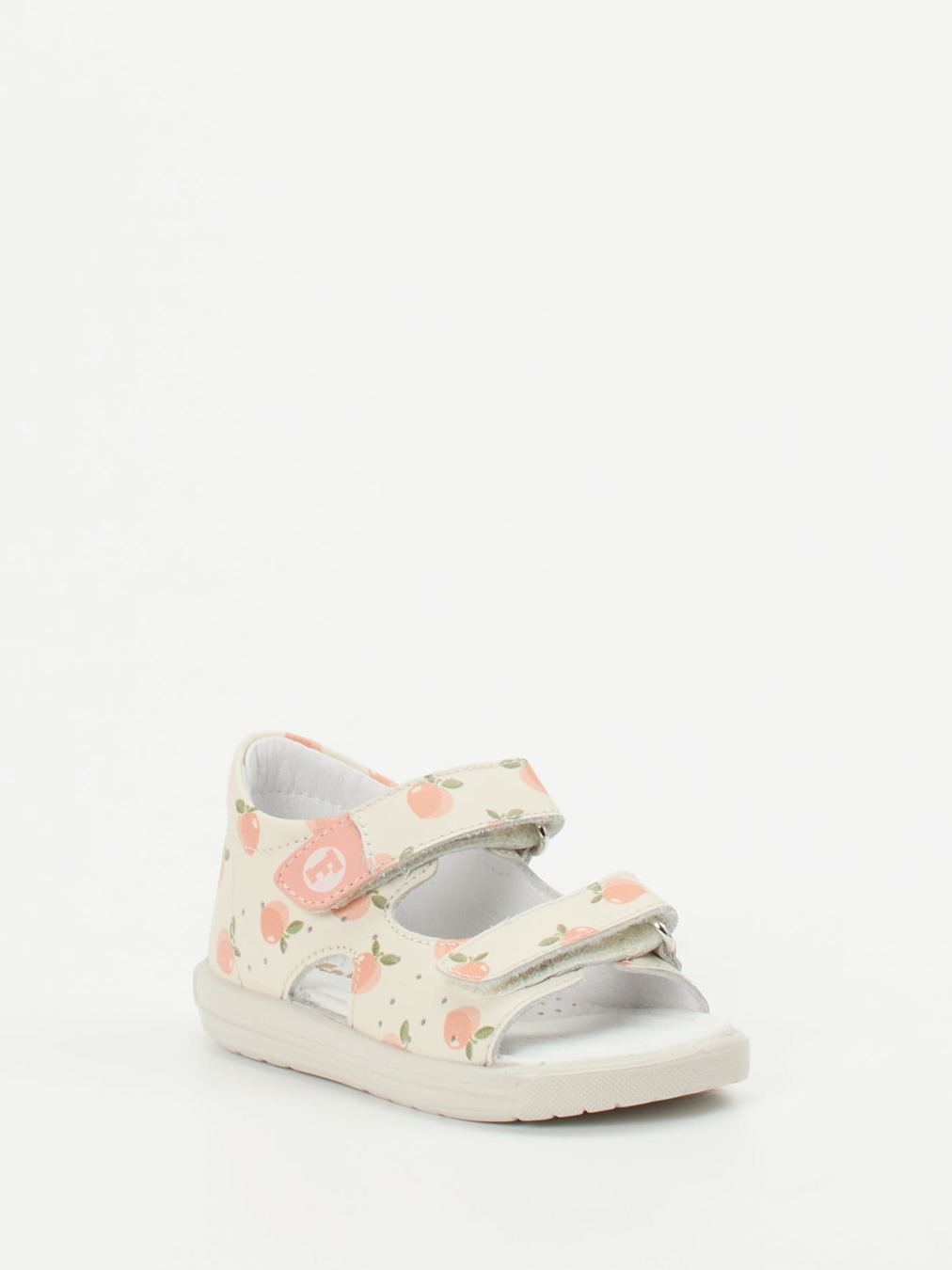 Naturino – Klettsandale aus Kalbleder mit Fruchtprint