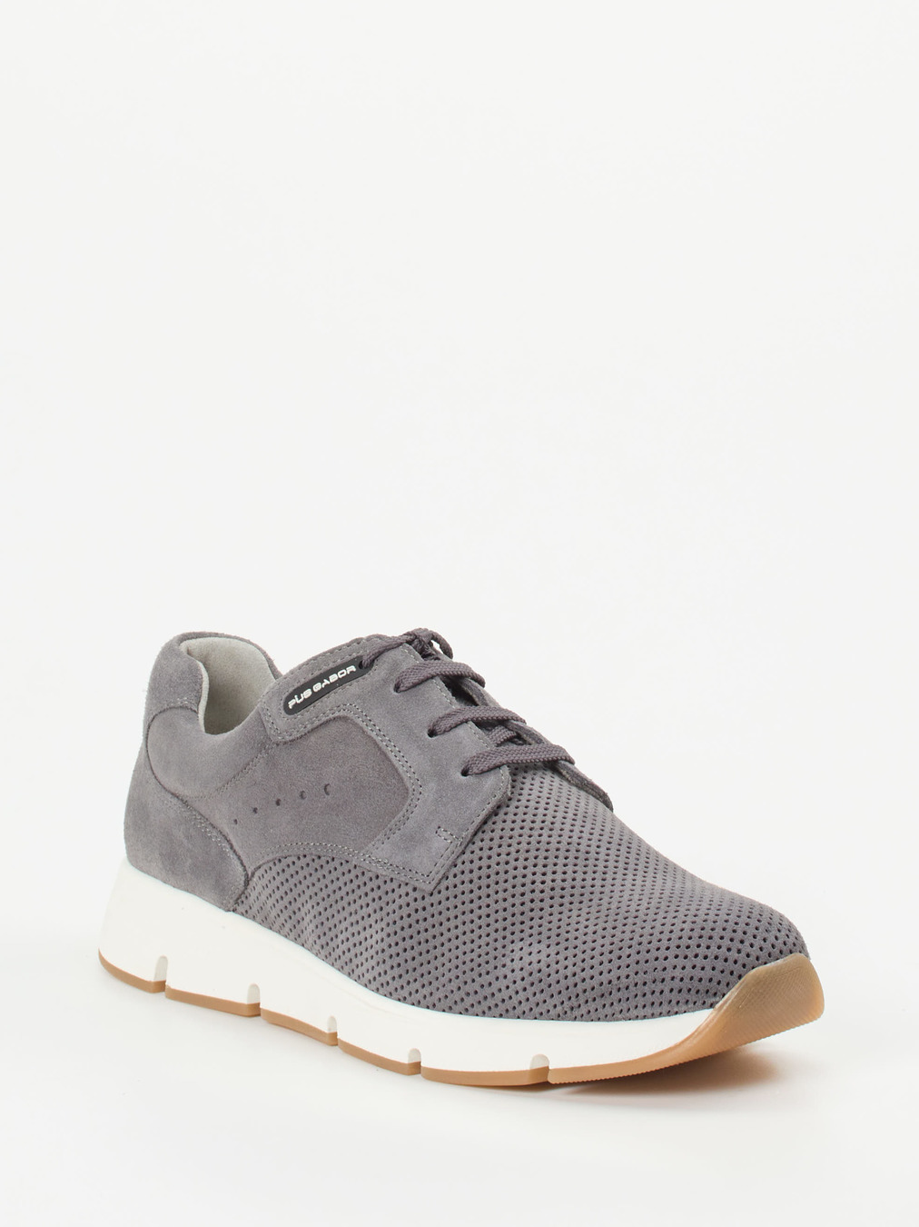 Pius Gabor – Sneaker aus Veloursleder taubengrau