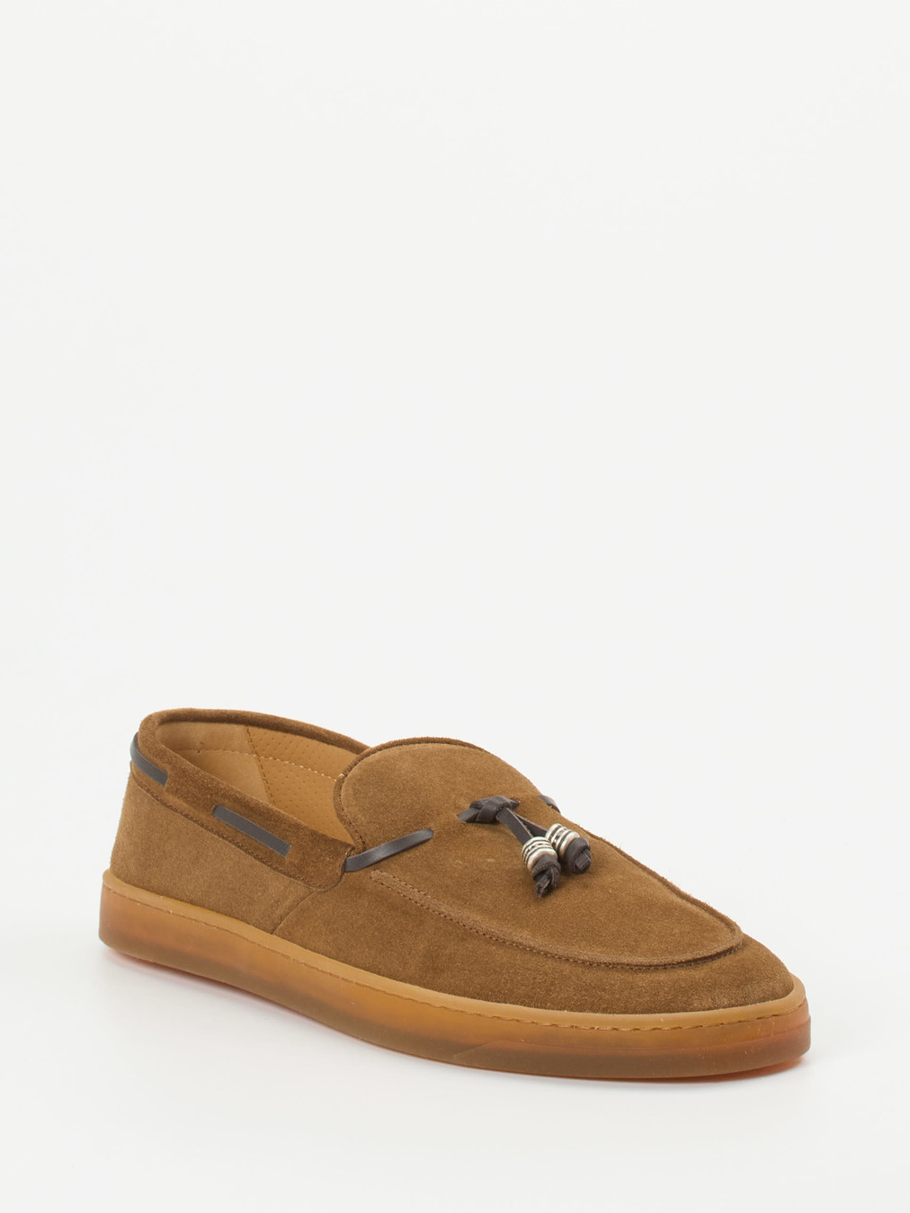 Henderson – Tassel-Loafer aus Veloursleder cognacbraun
