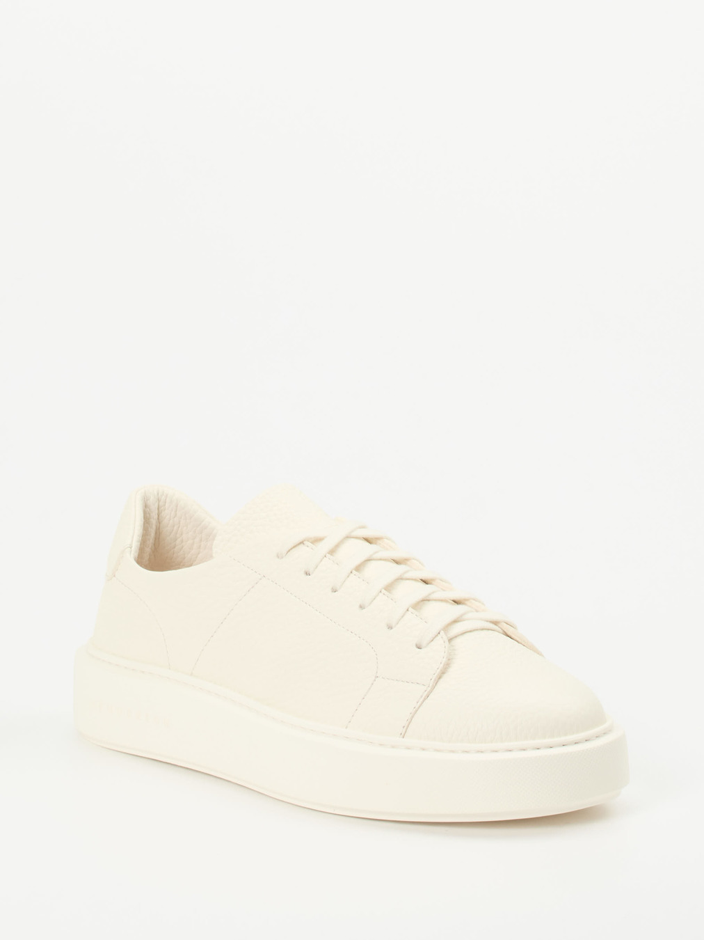 Henderson – Sneaker aus Hirschleder in Cremeweiß