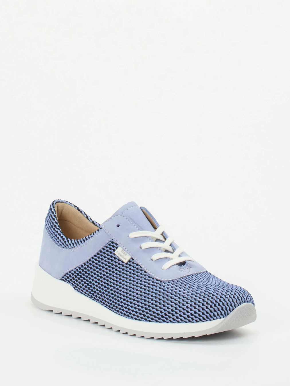 Finn Comfort – Komfort-Sneaker aus Textil in Lavendelblau