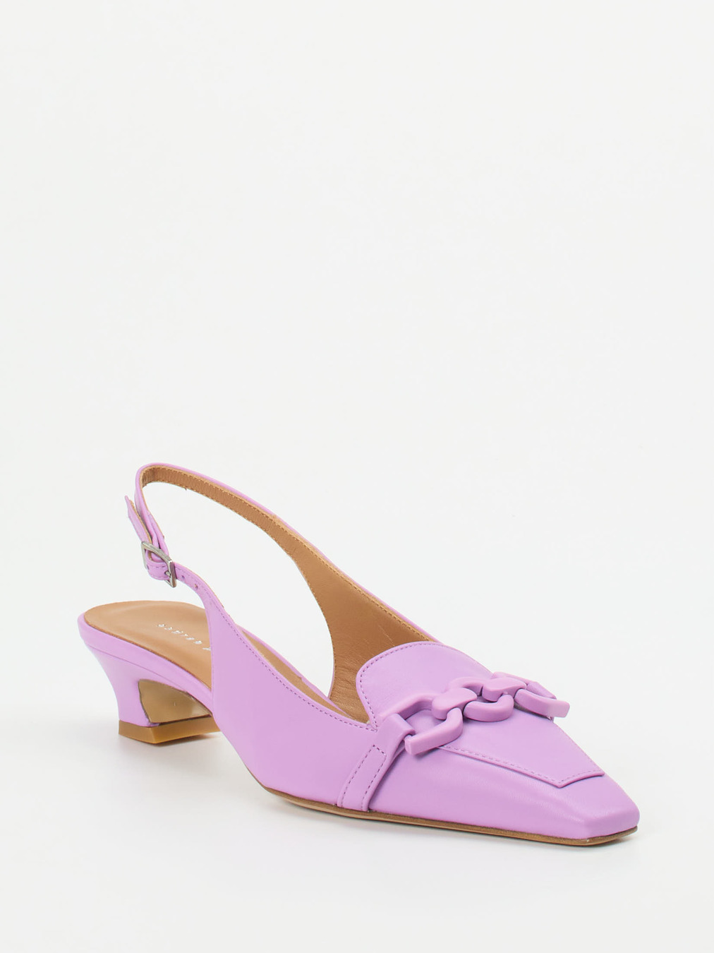 Andrea Puccini – Slingback-Pumps aus Lammleder Flieder