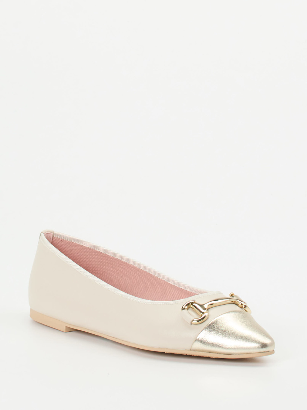 Pretty Ballerinas – Spitzballerinas aus Lammleder Cremeweiß