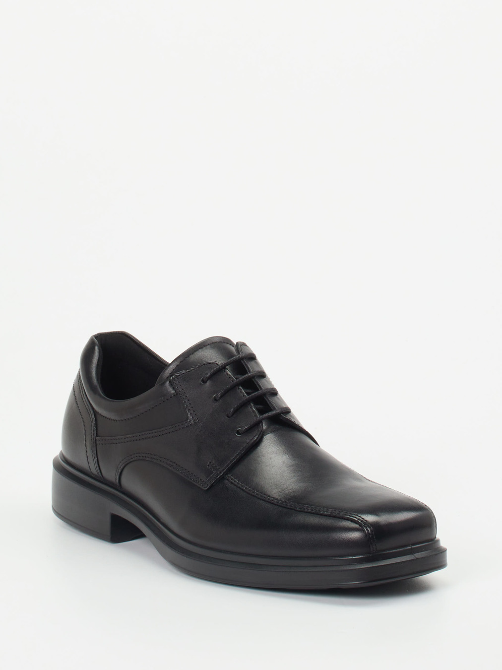 Ecco – Business-Derbys aus Kalbleder schwarz