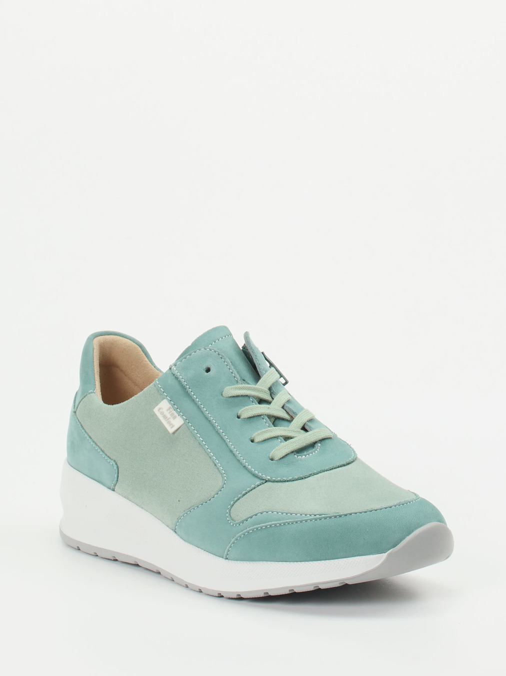 Finn Comfort – Komfort-Sneaker aus Stretch und Veloursleder