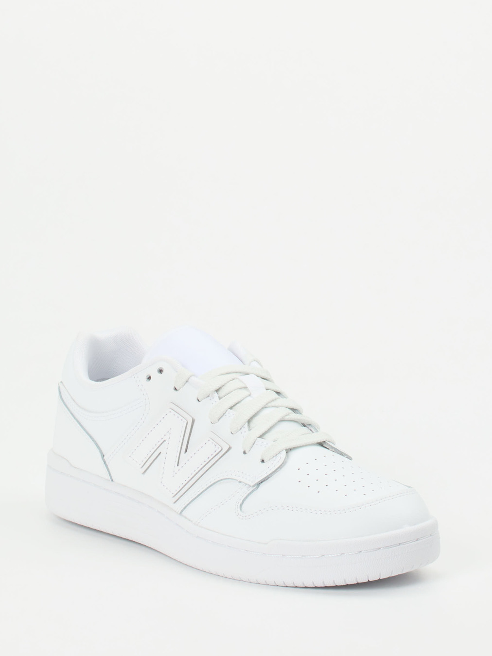 New Balance – Sneaker aus Kalbleder weiß