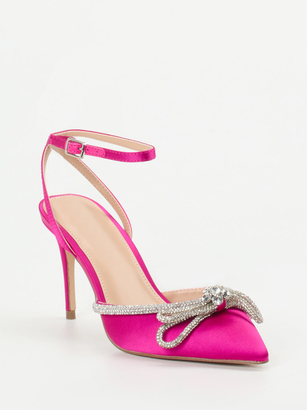 Steve Madden – Pumps aus Satin in Fuchsia